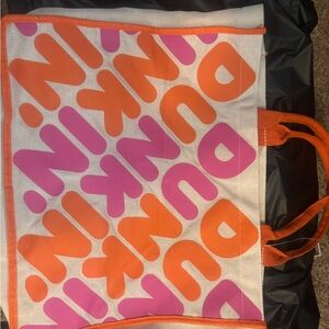 Dunkin Donuts shoulder tote